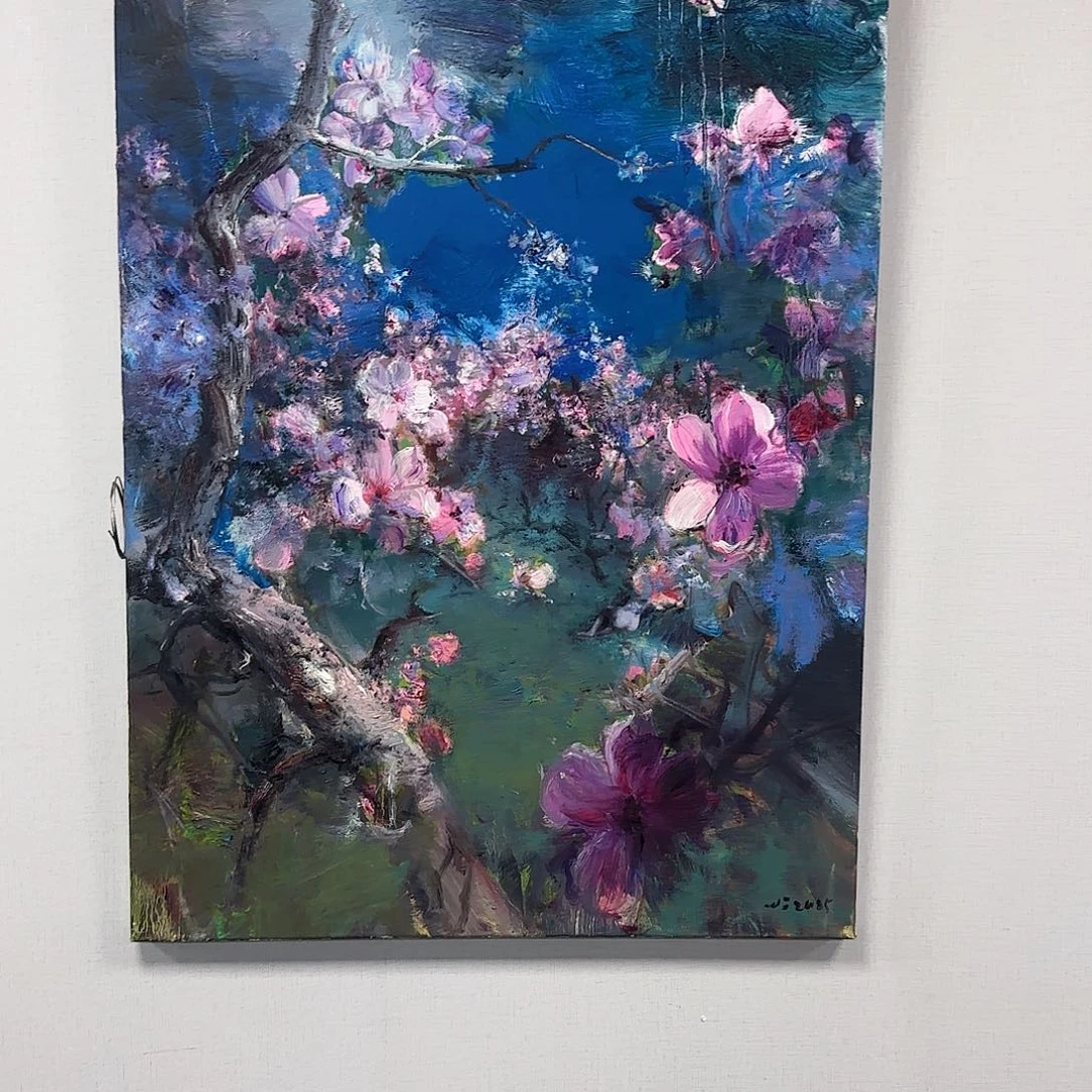 春***菠高端手绘艺术油画