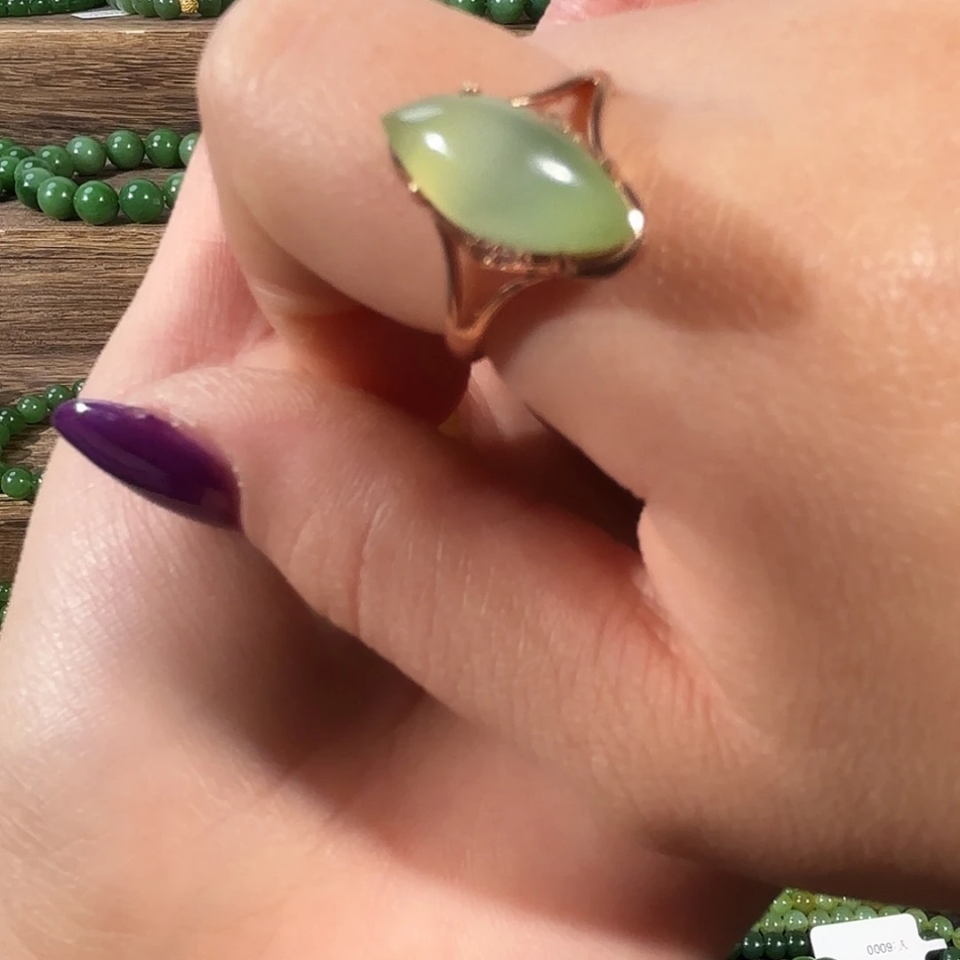 和田玉银S925镶嵌戒指06