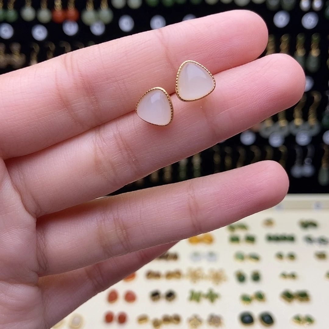 南红玛瑙银S925镀金镶嵌颈饰