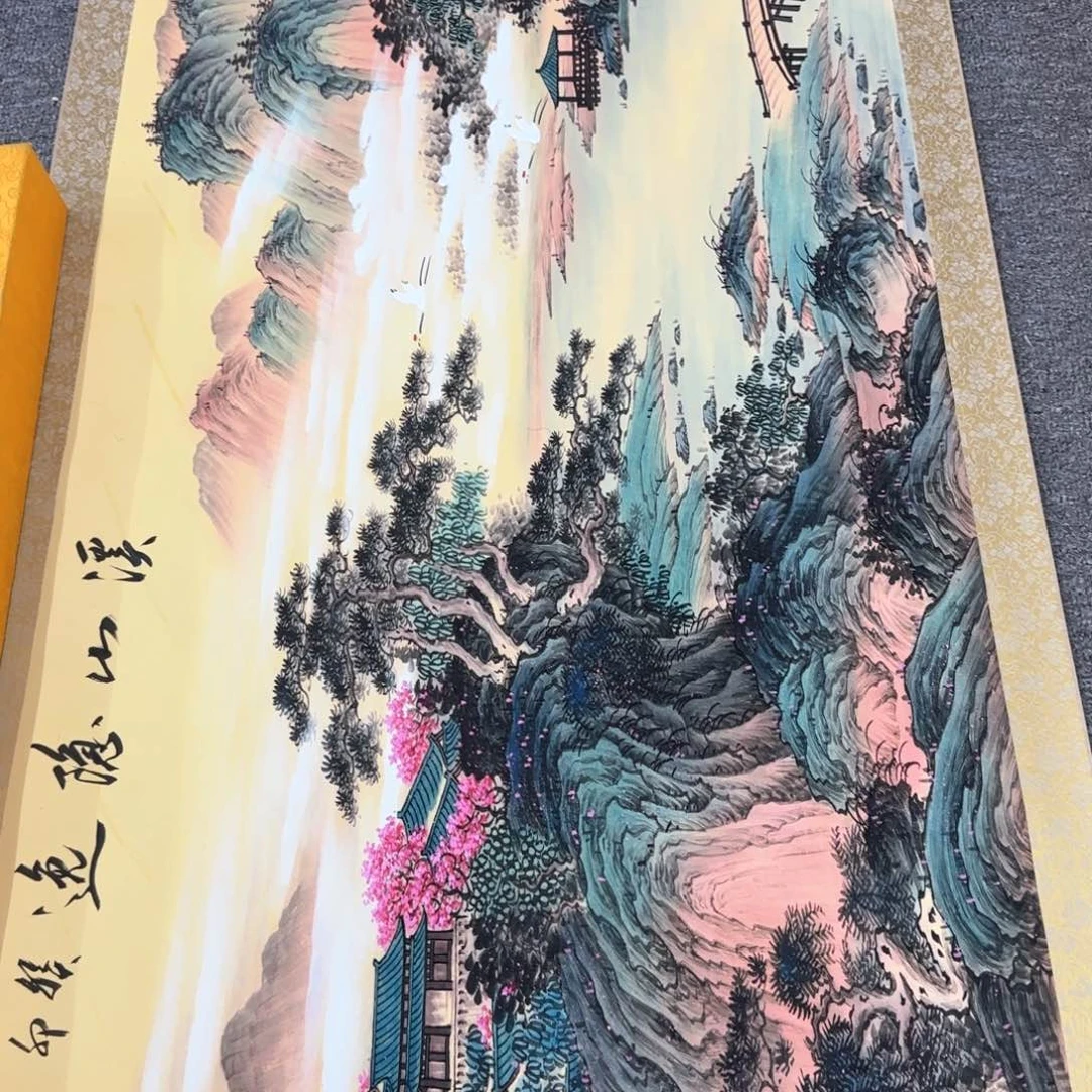 国画老*QC原创横山水作品！带证书！限购一单