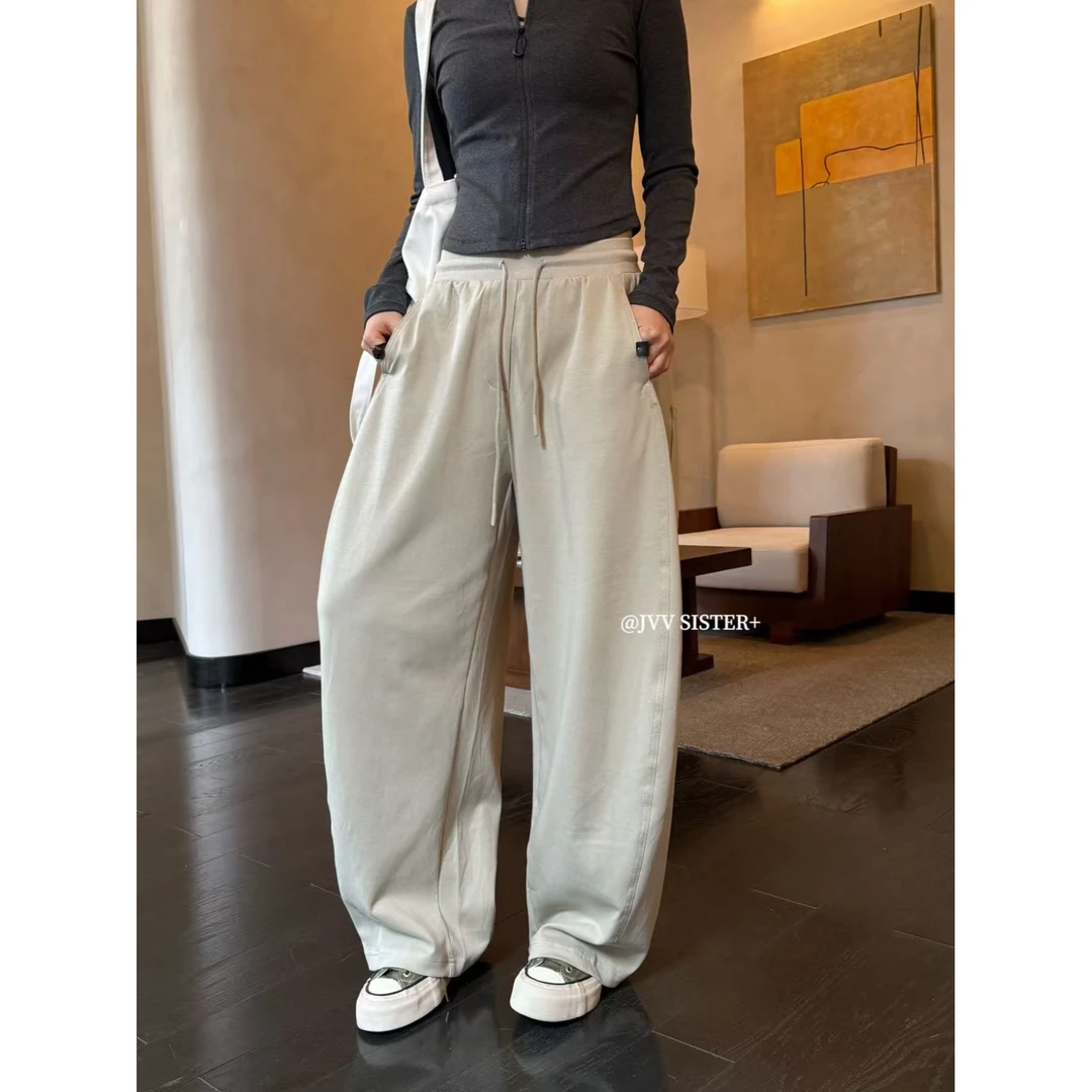 爱唯依（F）-弯刀裤！全松紧腰抽绳休闲裤（JD71023#）JVV