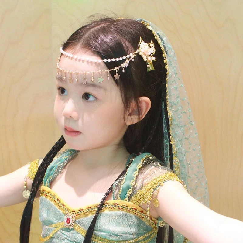 女童西域公主额头链异域风情头饰少数民族额链儿童汉服民族风配饰