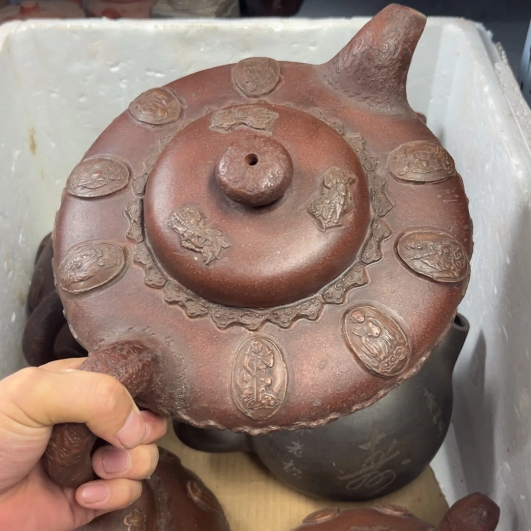 茶壶紫砂宜兴原矿紫砂壶1200毫升容量