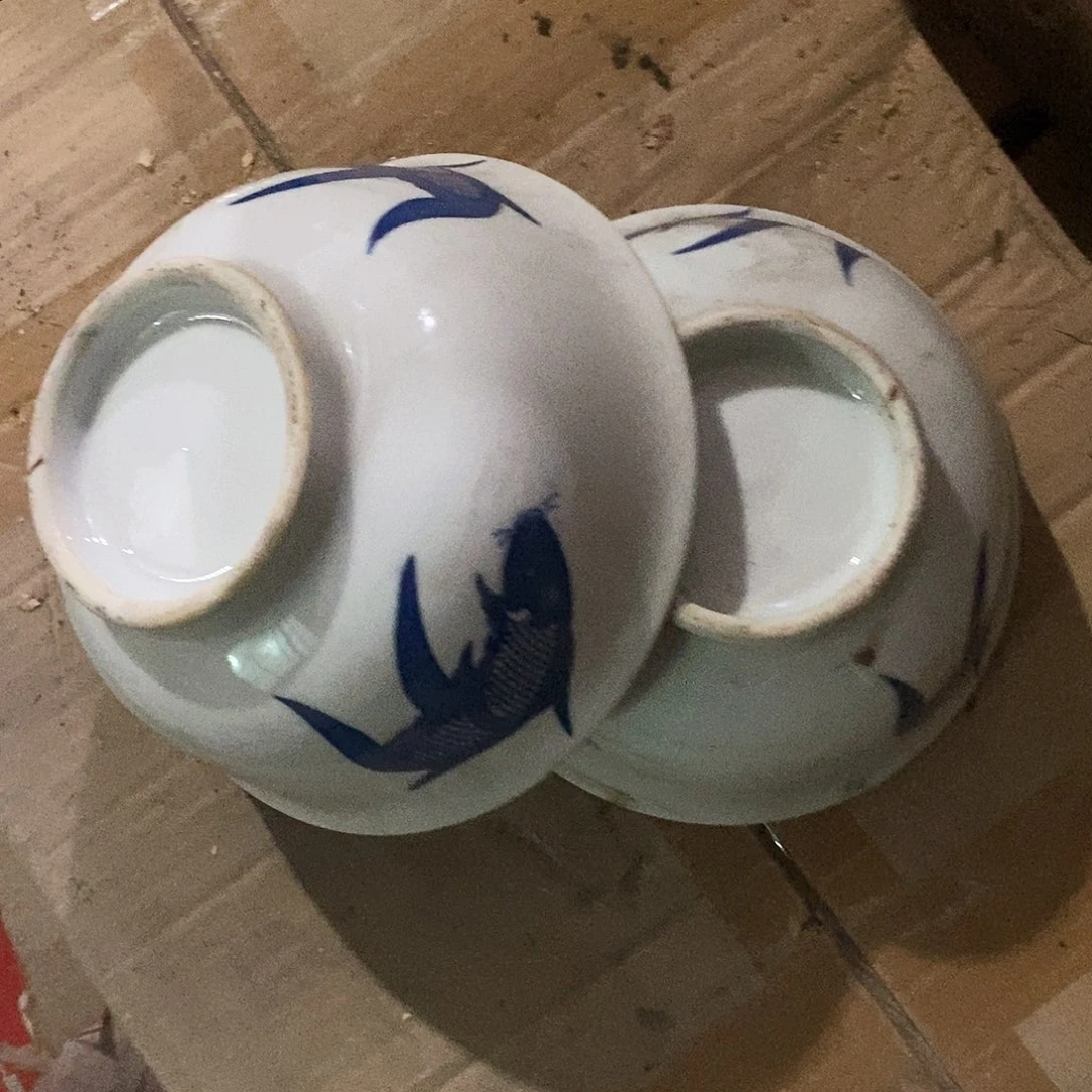 摆件陶景德镇陶瓷6公分2个