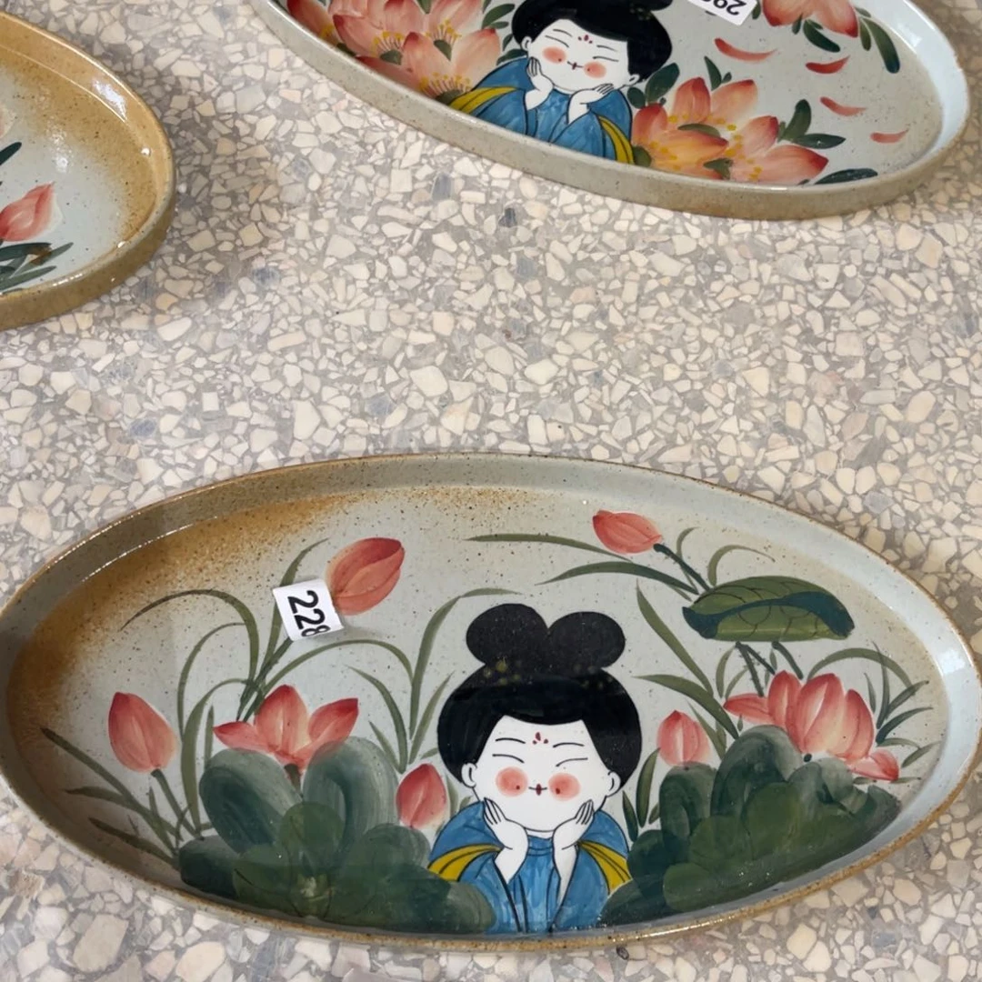 瓷片景德镇手工手绘