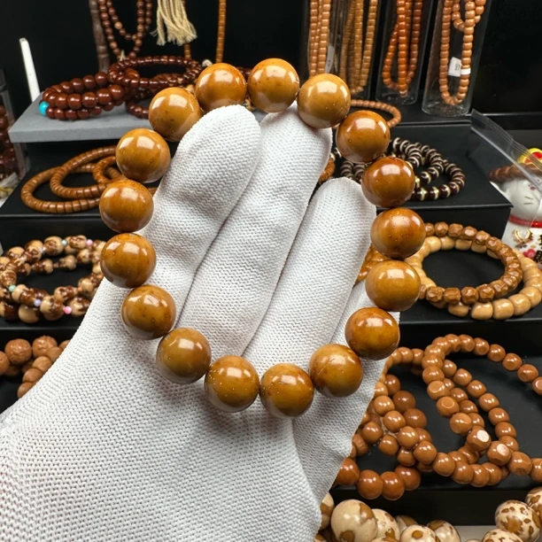 紫金鼠油核半实心纯色光珠13mm单圈实心紫金鼠福利