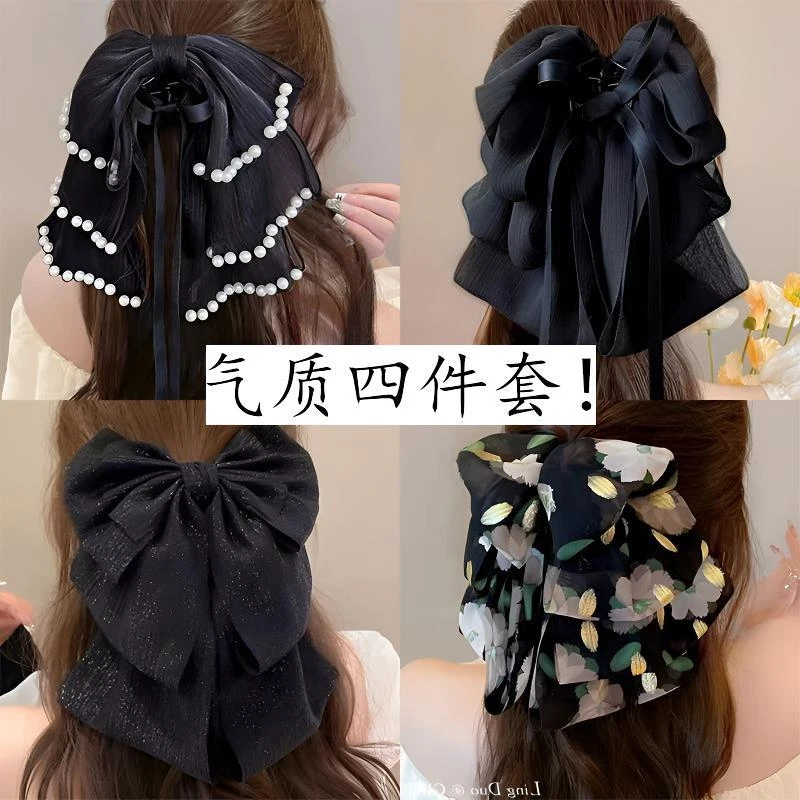 日韩法式夹子仙气超仙发夹百搭网红抓夹复古/宫廷女气质简约仙女