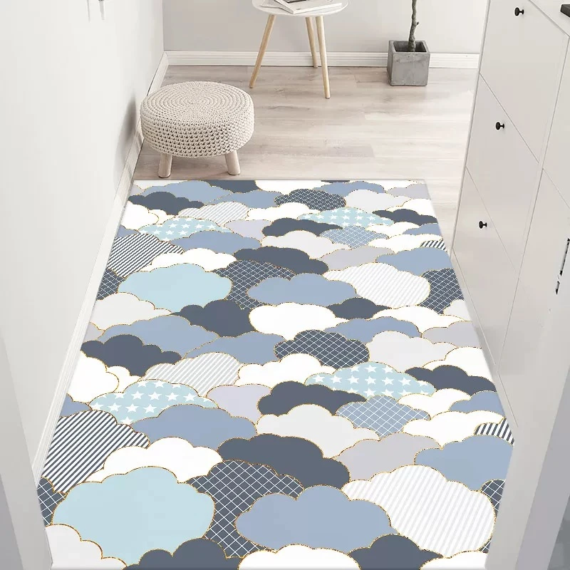 PVC可擦洗防水防滑阳台门口脚垫皮革140CM入户门垫免洗裁剪