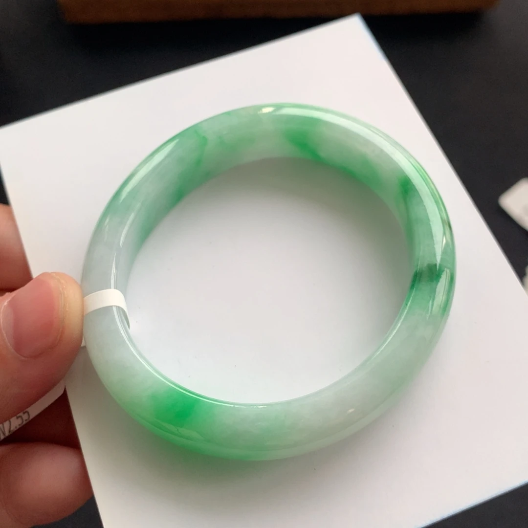 翡翠未镶嵌手镯94号53贵