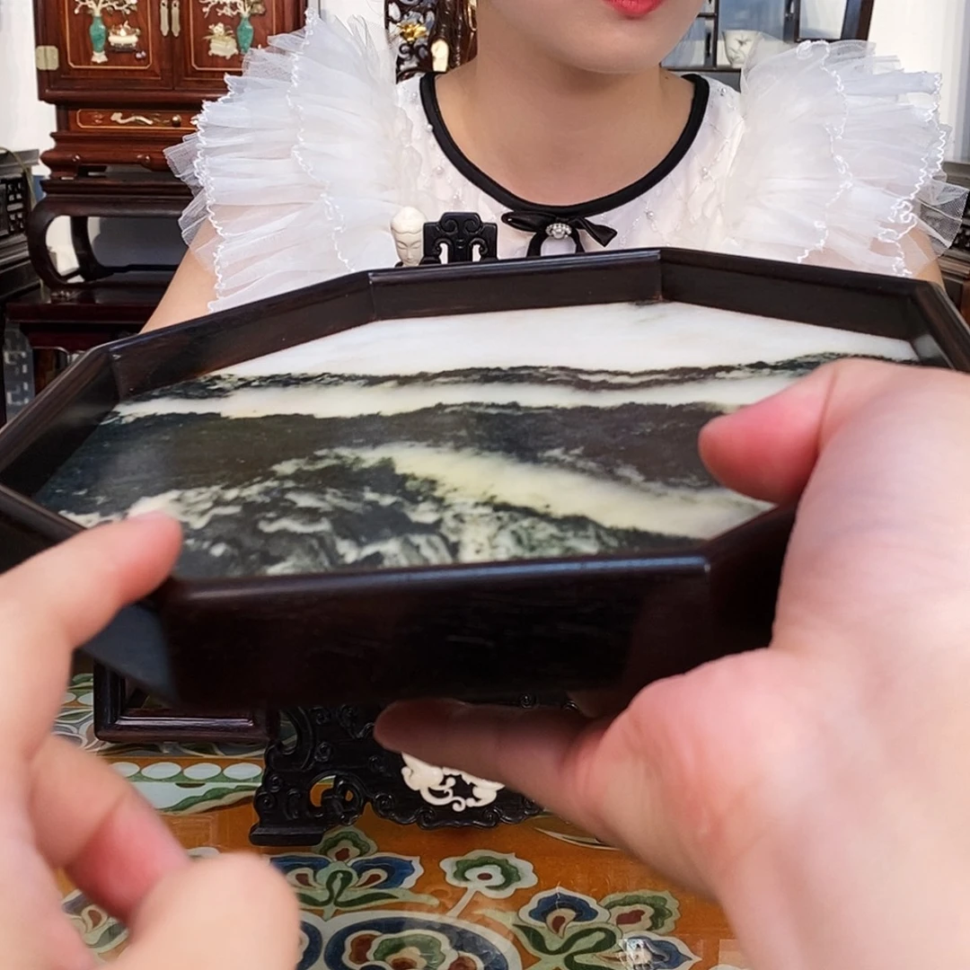红酸枝木类成套家具大红酸枝托盘