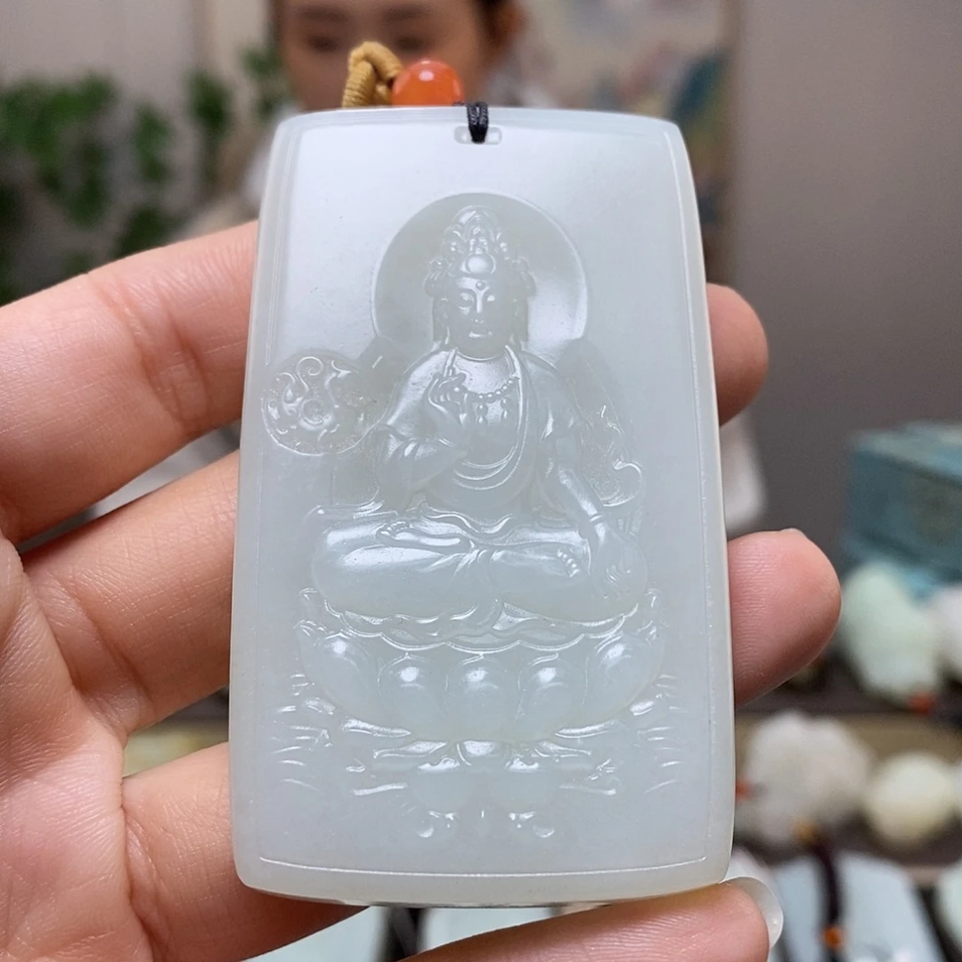 和田玉未镶嵌颈饰