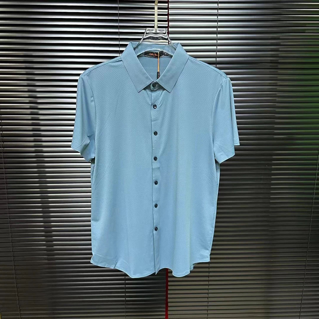 3组短袖衬衫（38-67号直播看编号款）欧货印花男款衬衫