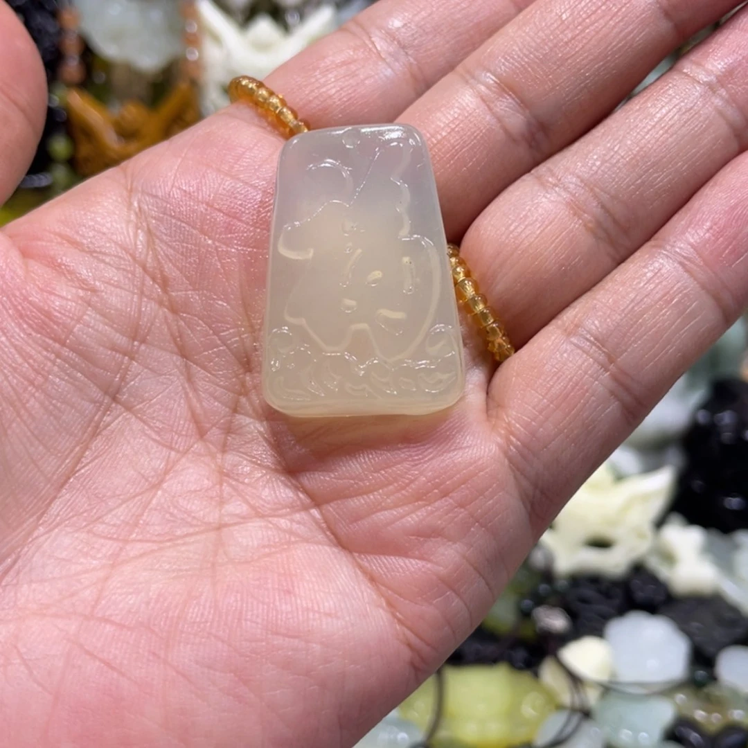 【闪购商品】岫玉颈饰未镶嵌38吊坠