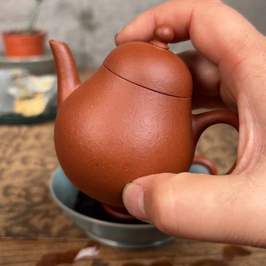 茶壶紫砂y****y小品高梨朱泥