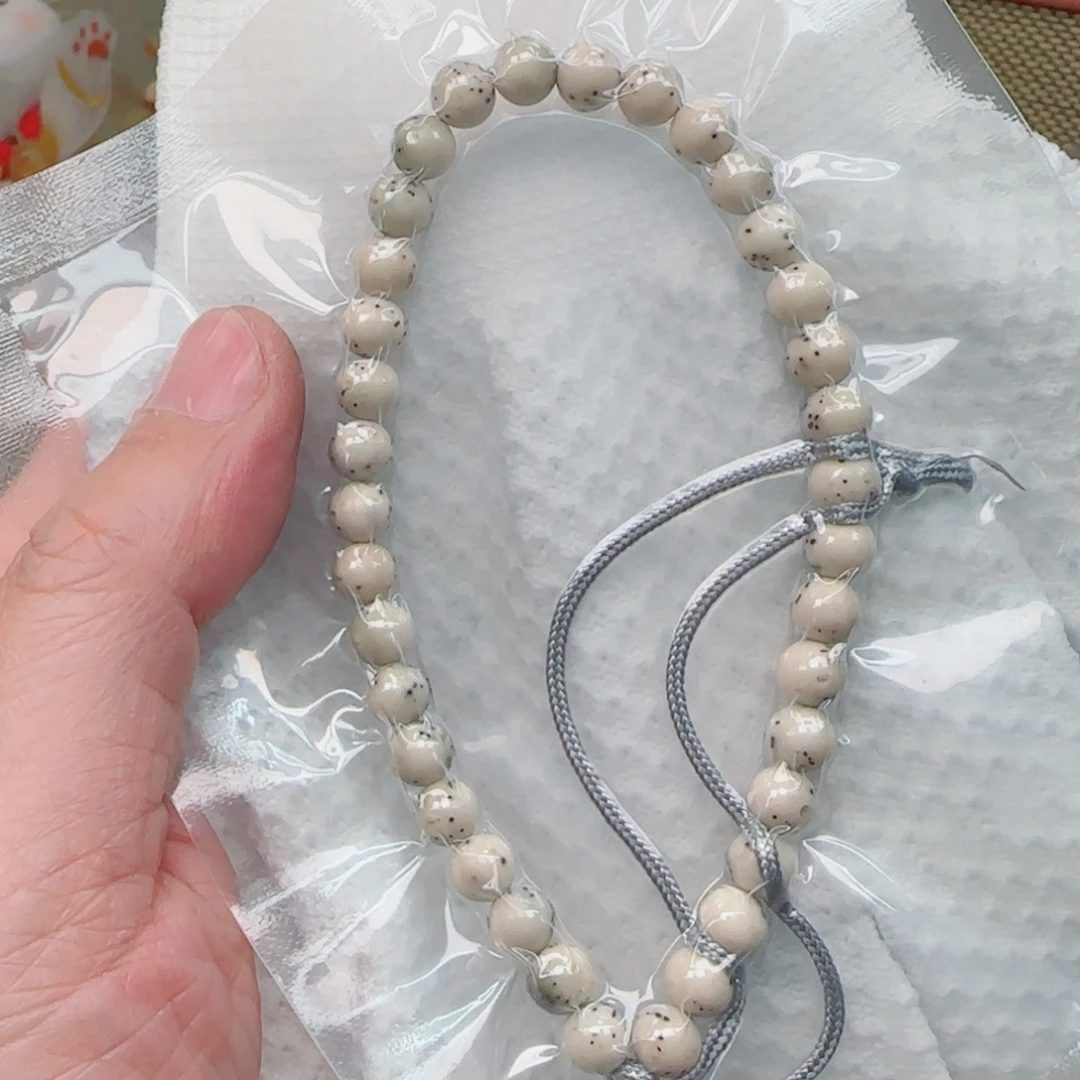 手串星月菩提通体留白月朗星稀7mm