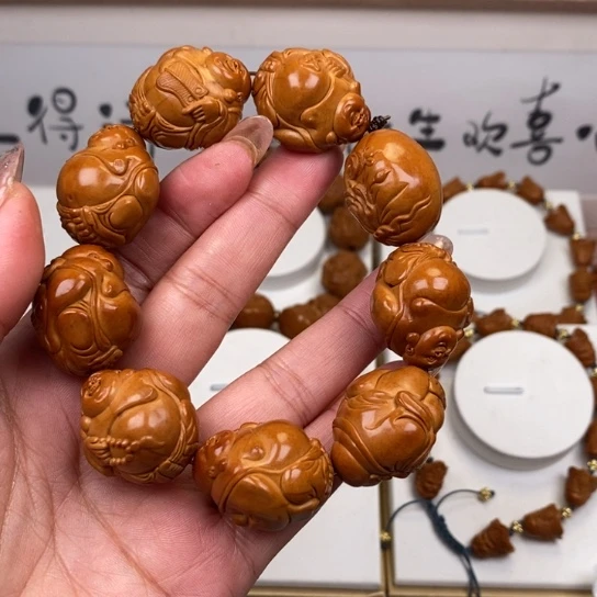 橄榄核手串/手链橄榄褐发时候