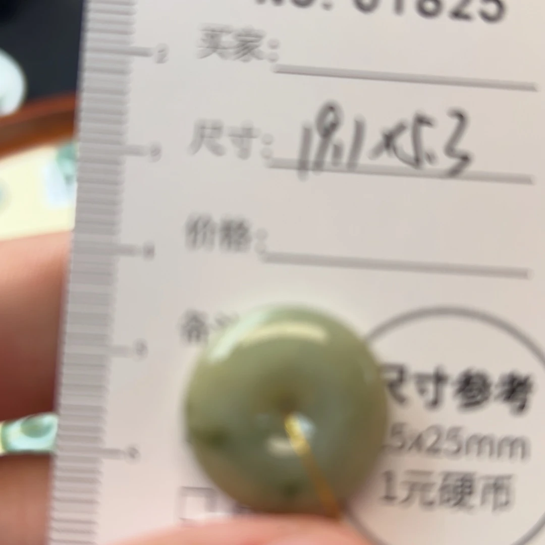 翡翠颈饰未镶嵌平安扣1825