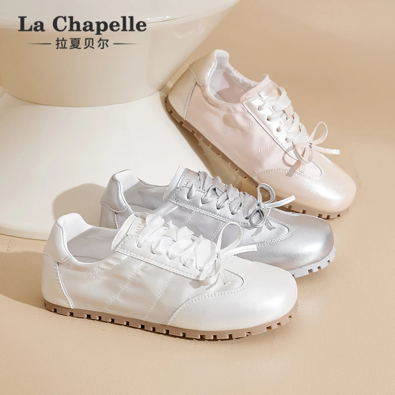 拉夏贝尔德训鞋子女款爆款2025新款时尚运动百搭平底女士休闲鞋女