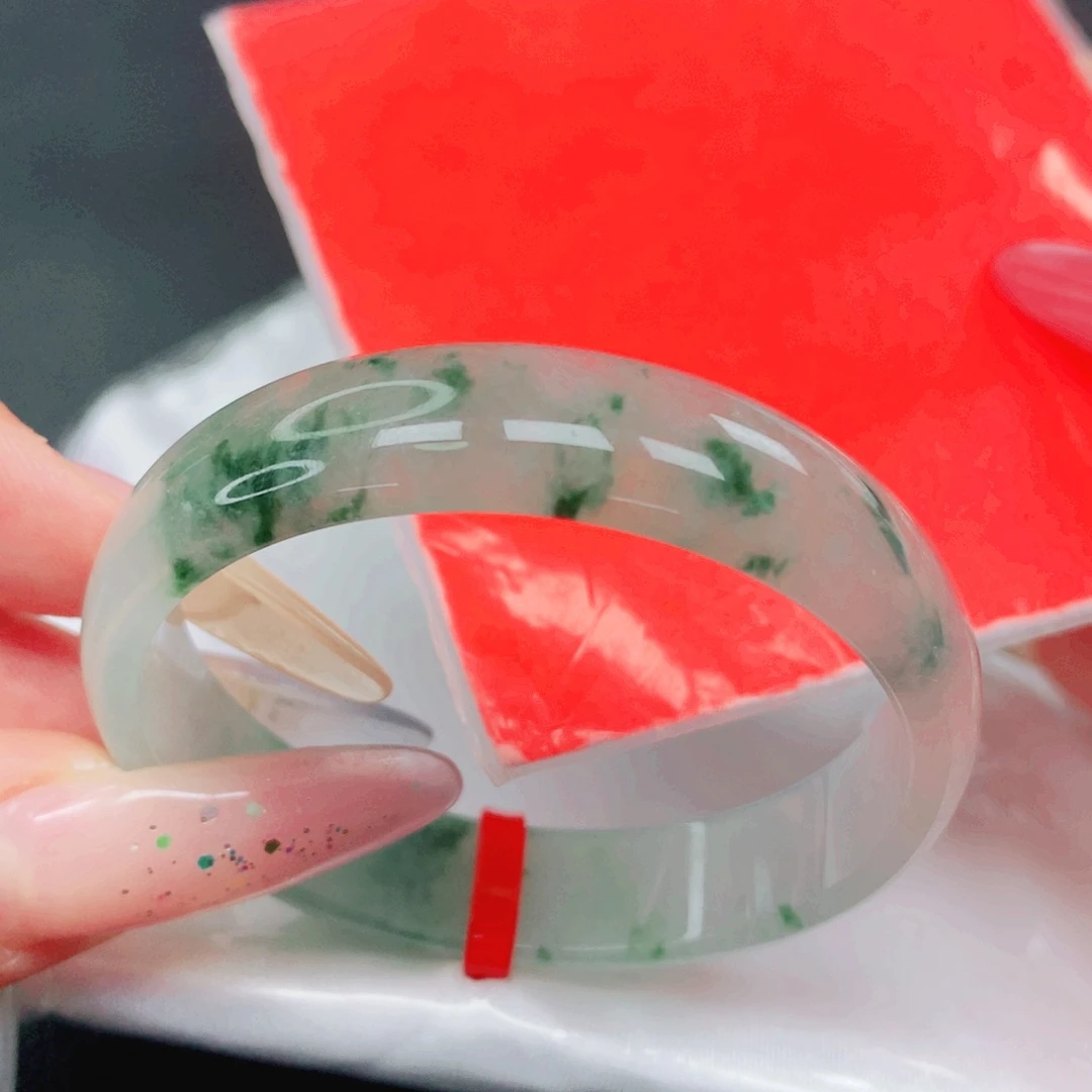 翡翠未镶嵌手镯48.49