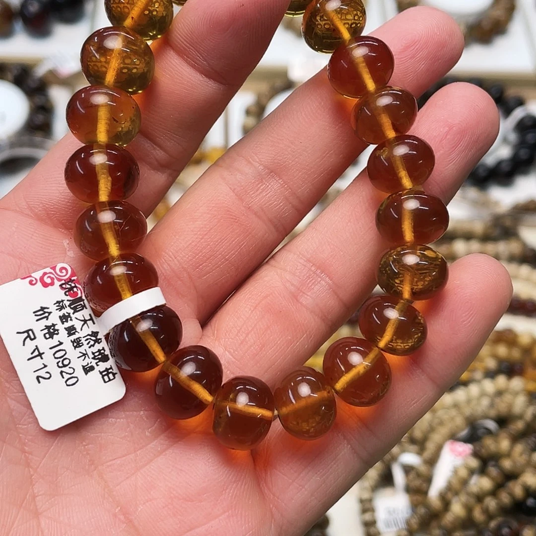 流***）琥珀未镶嵌裸石十二91177