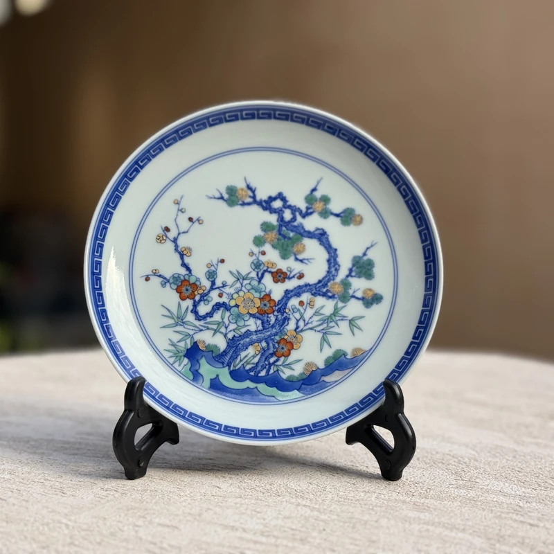 【李国庆专属】西泠·斗彩松竹梅壶承·新MX728