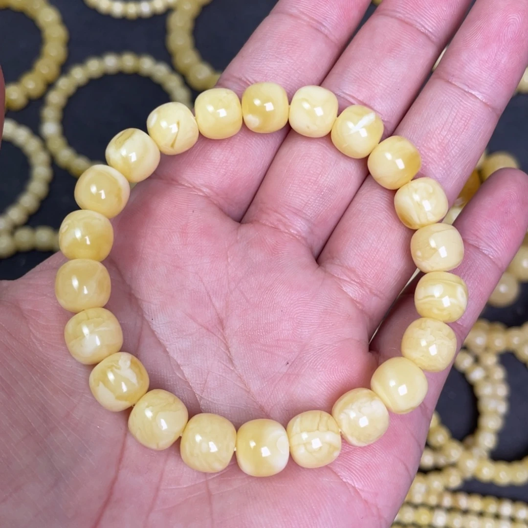 蜜蜡未镶嵌裸石蜜蜡手串10×9.5mm