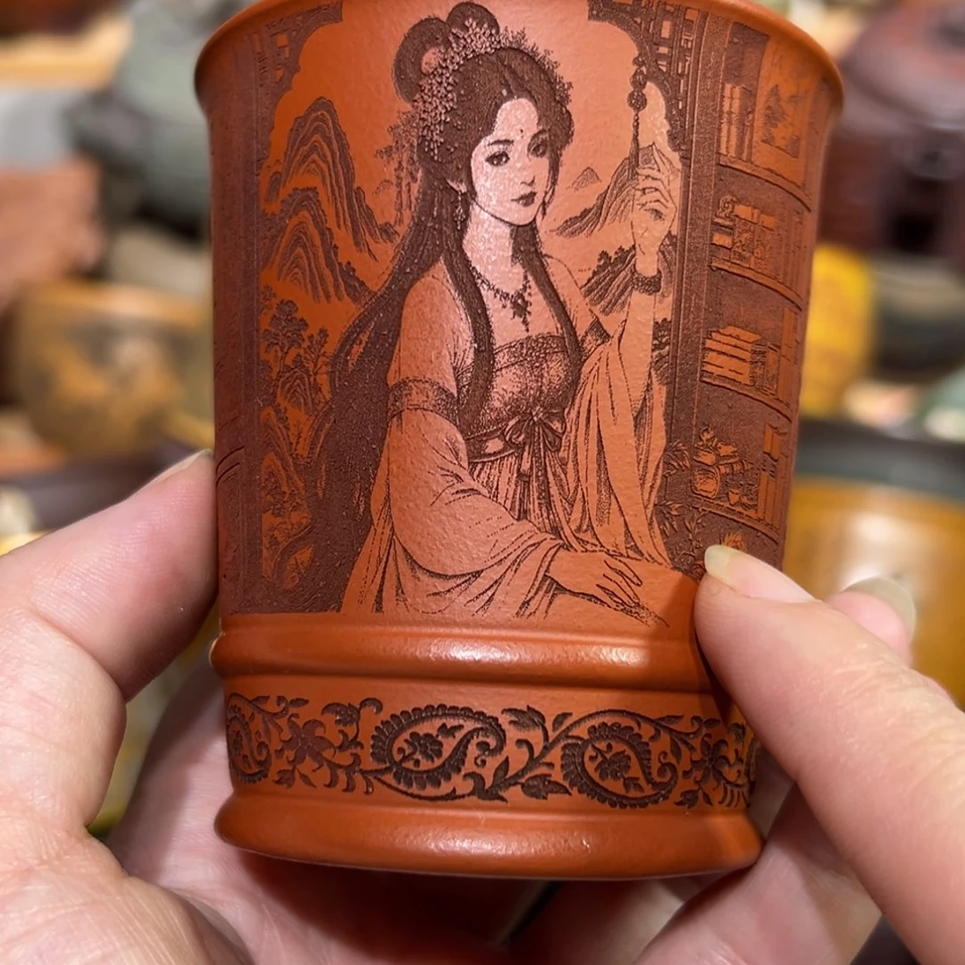 紫砂茶杯宜兴紫砂主人杯