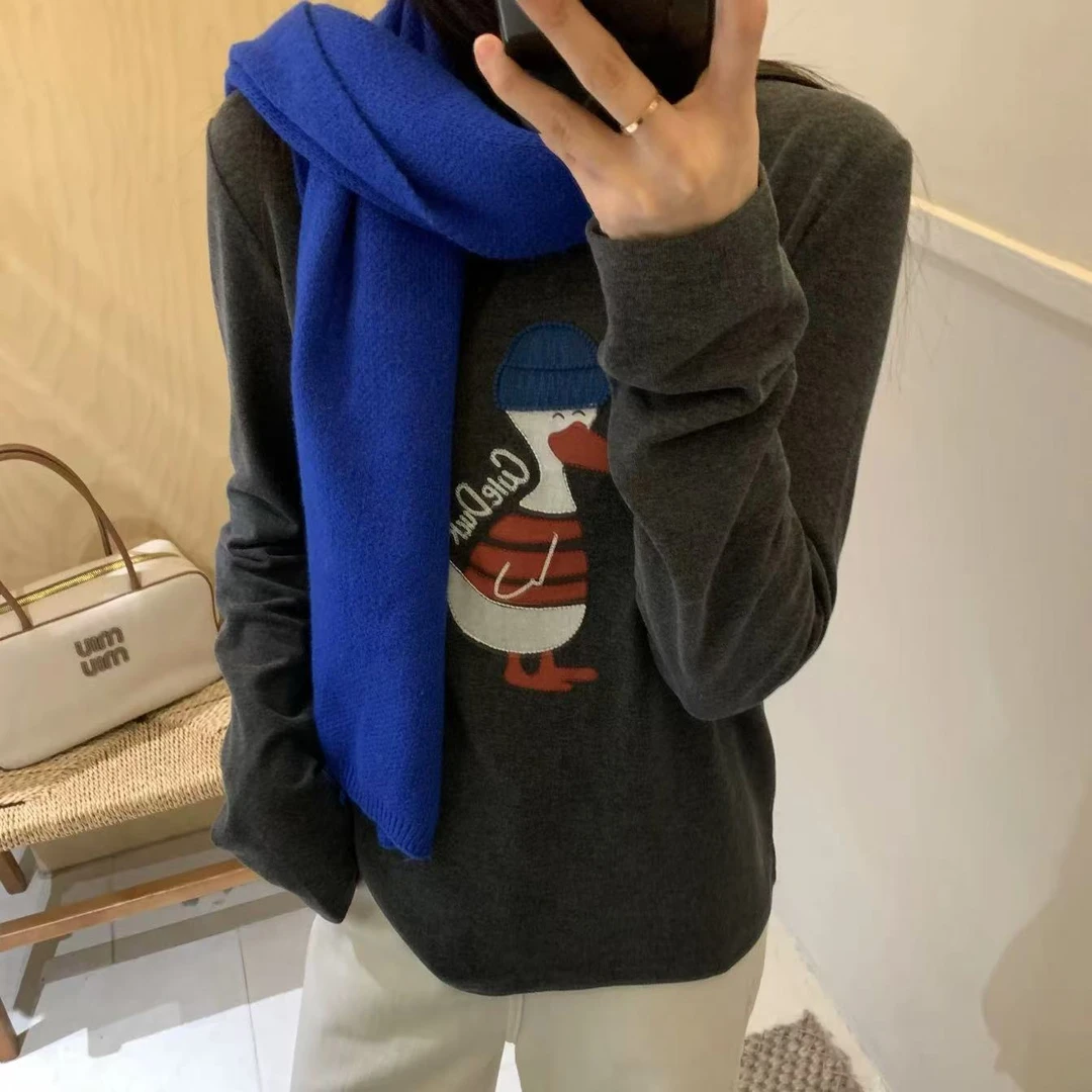 7265可爱卡通鸭子 双面绒上衣