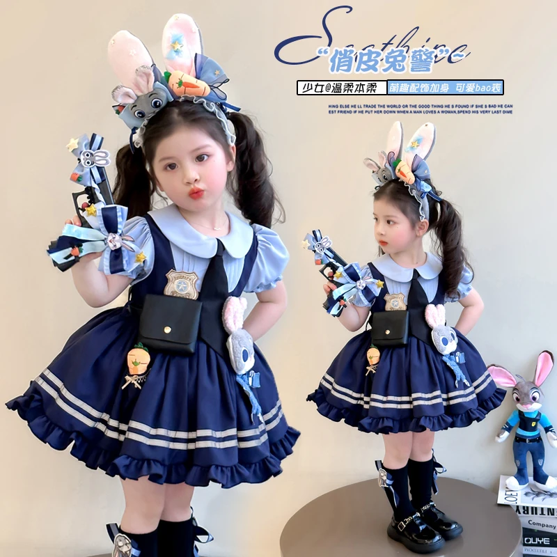 女童公主裙2025夏3-6岁宝宝小女孩裙子洛丽塔洋气小孩儿童连衣裙