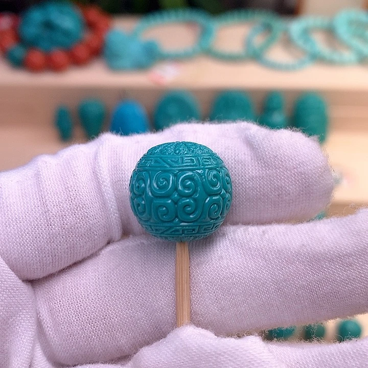 绿松石配珠卡16.5未镶嵌