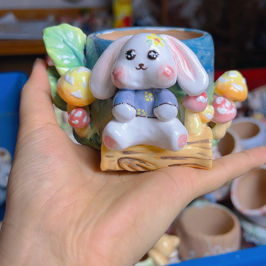 清仓老梧家的手工多肉花盆