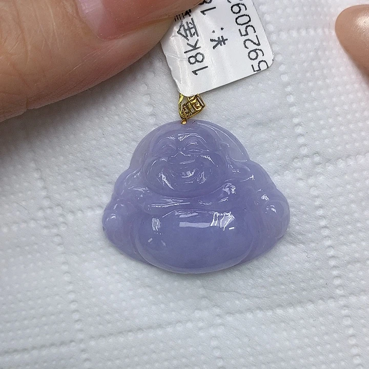 颈饰18K金镶嵌翡翠