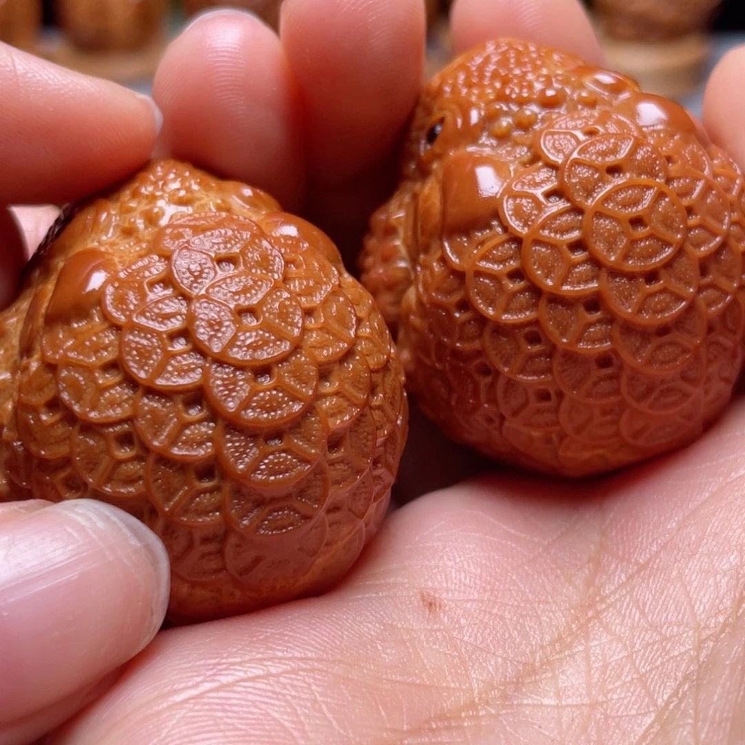 吊坠橄榄核金币金蟾手球3.7