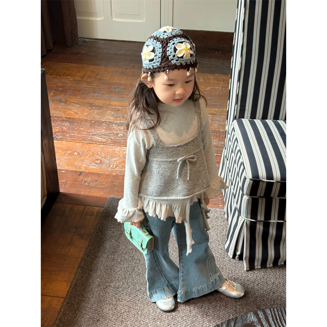 【时尚女主编】独特女童打底衫马甲两件套HB182（汉服）（25668+25678）