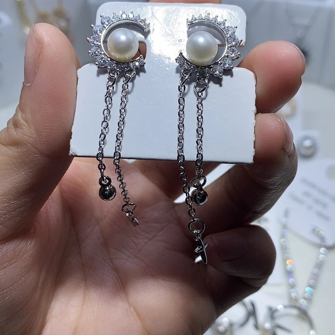 未镶嵌耳饰淡水珍珠