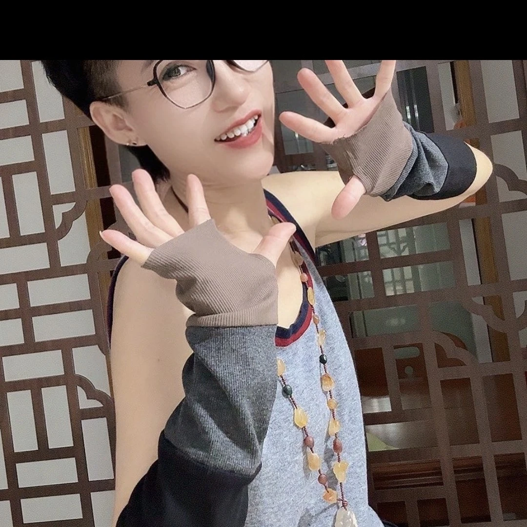 定制款款竖条纹套袖