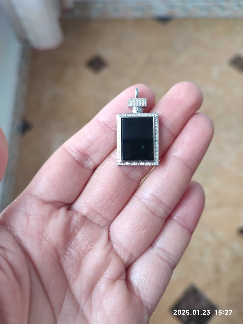 天然翡翠墨翠无事牌