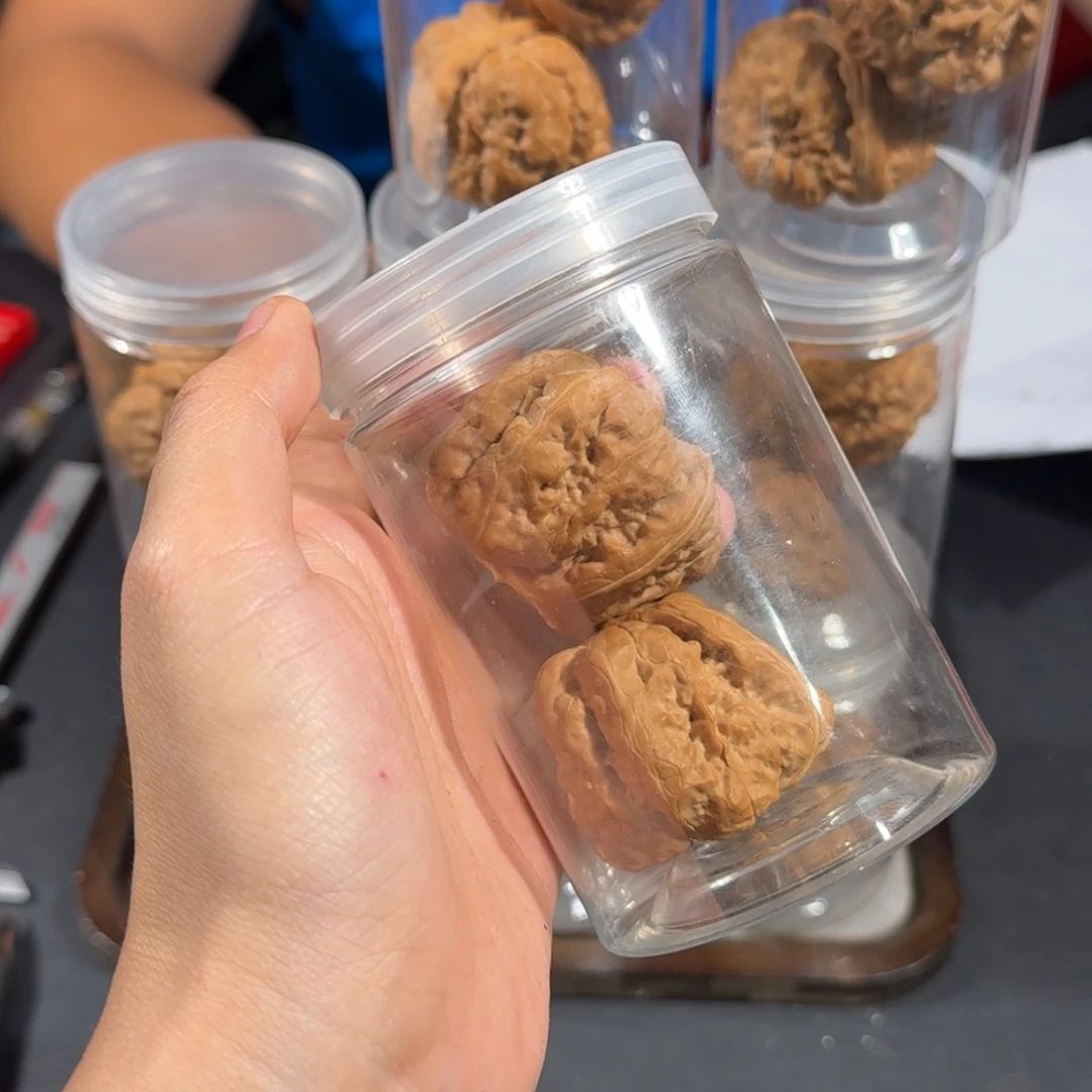 文玩核桃把件126号41mm蛤蟆头带罐