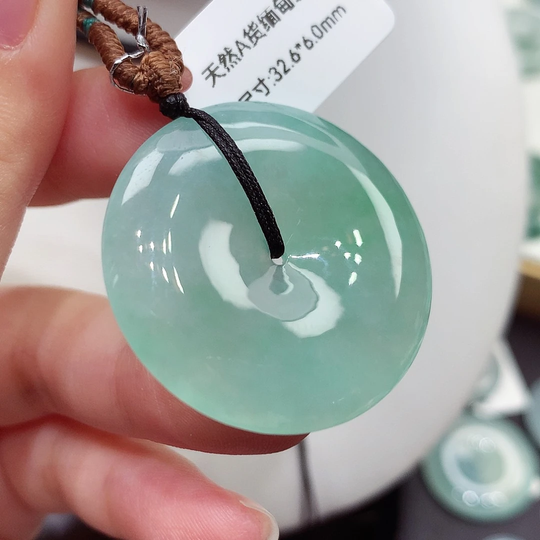 颈饰未镶嵌翡翠编号79，32.6/6