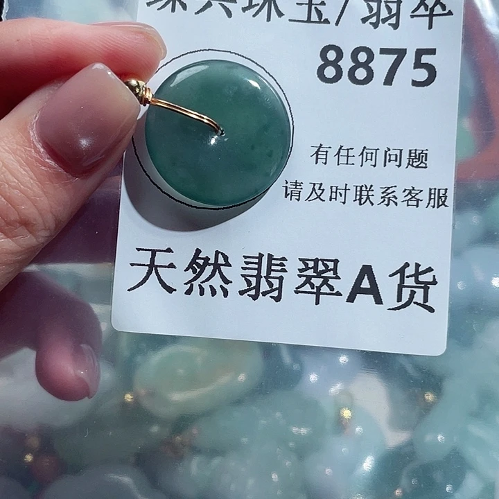 翡翠颈饰未镶嵌8875。