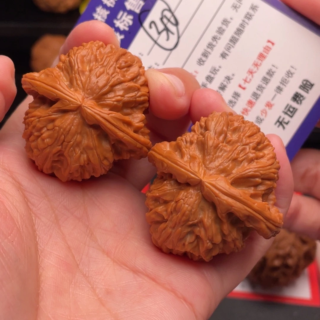 文玩核桃把件白狮子41