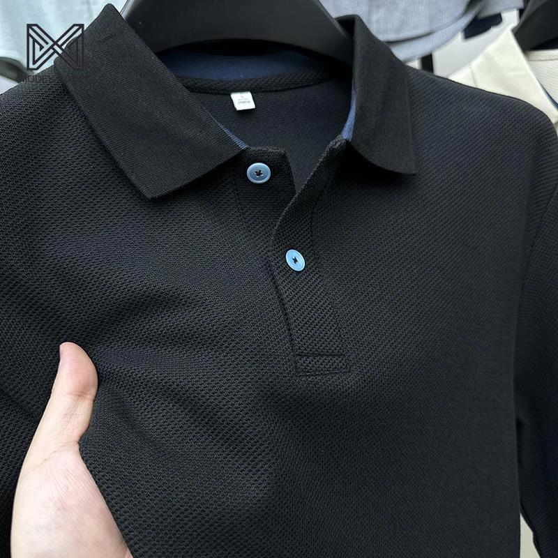 MODEK KODEKpolo衫男春秋装新款男士长袖t恤翻领休闲体恤男上衣潮
