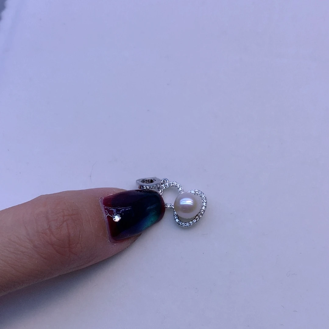 【闪购商品】淡水珍珠银S925镶嵌颈饰