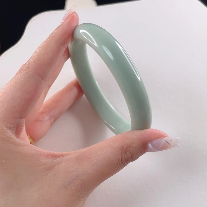 蓝田玉（蛇纹石化大理石玉）手镯未镶嵌@*