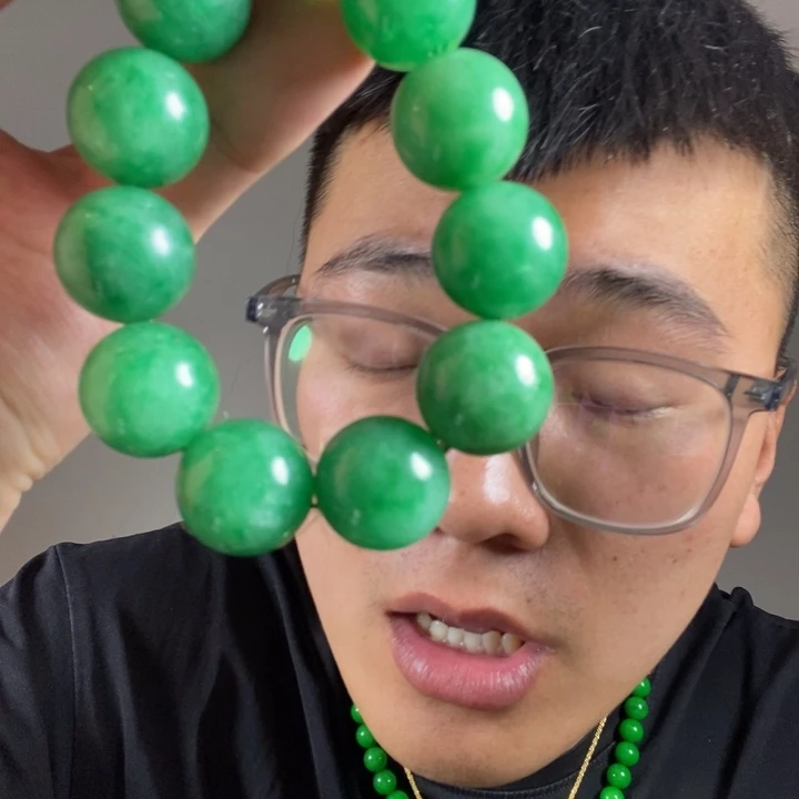 未镶嵌手链翡翠高端时尚2.0大哥手串