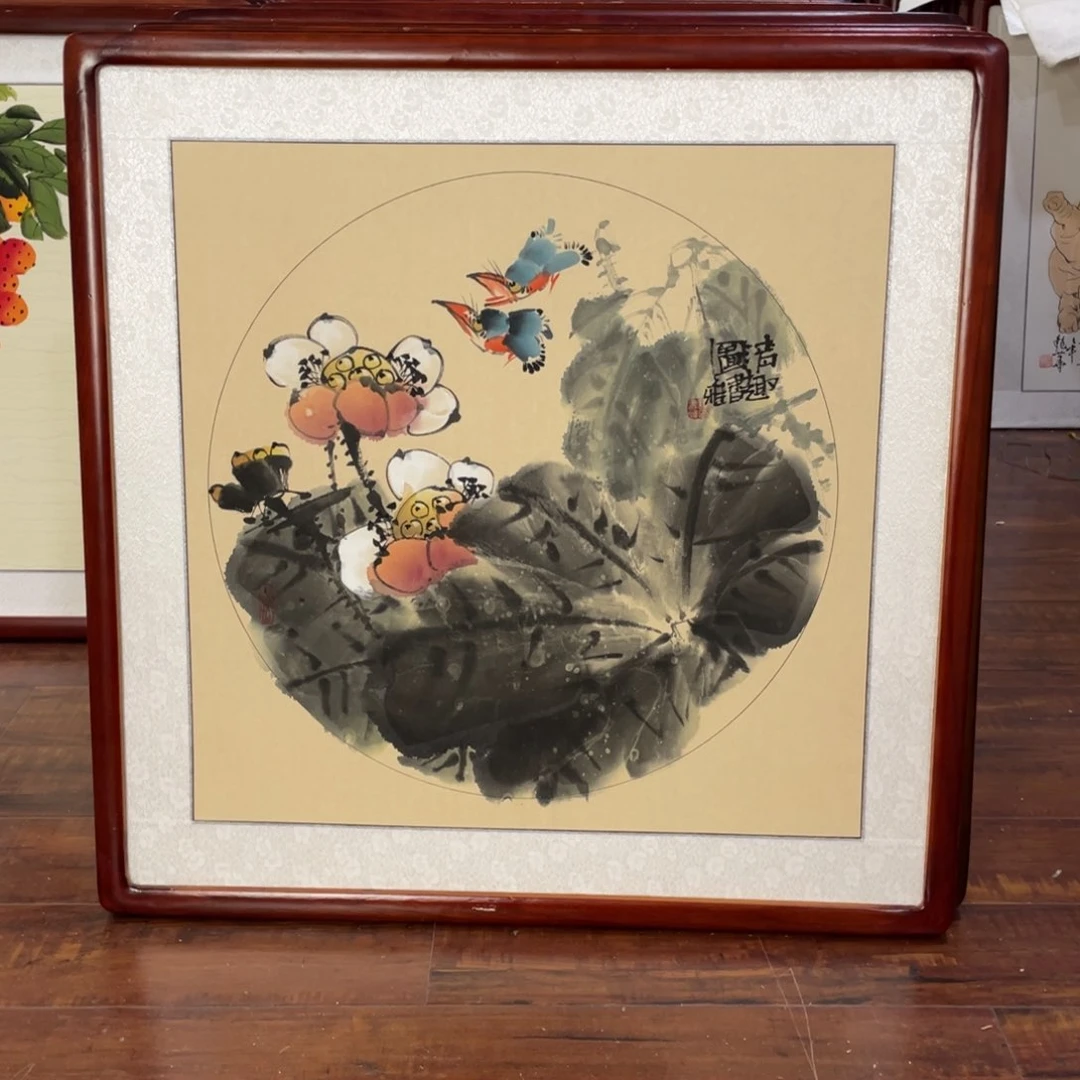 国画带框尺寸63*63厘米