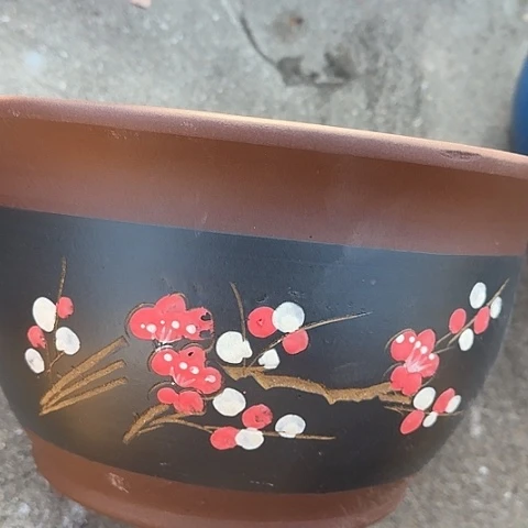 紫砂宜兴紫砂花盆T005中