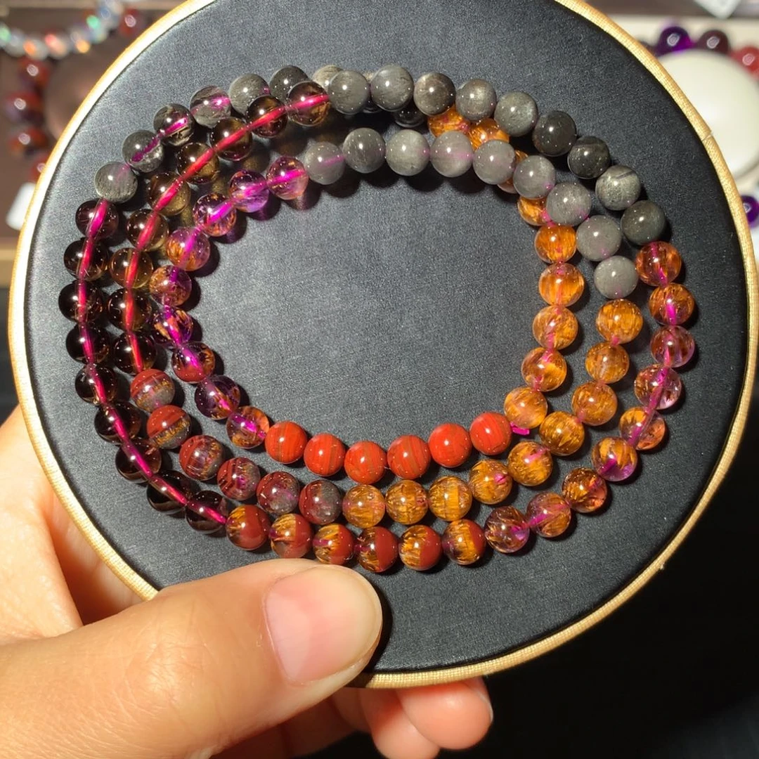 手链水晶未镶嵌多宝极光23三圈