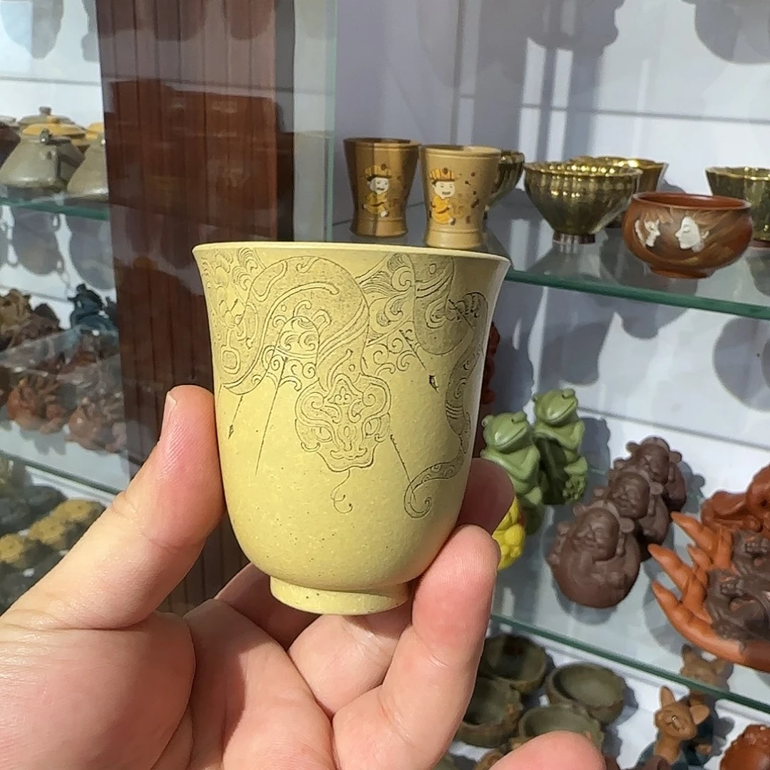 紫砂茶壶主人杯本绿蛇