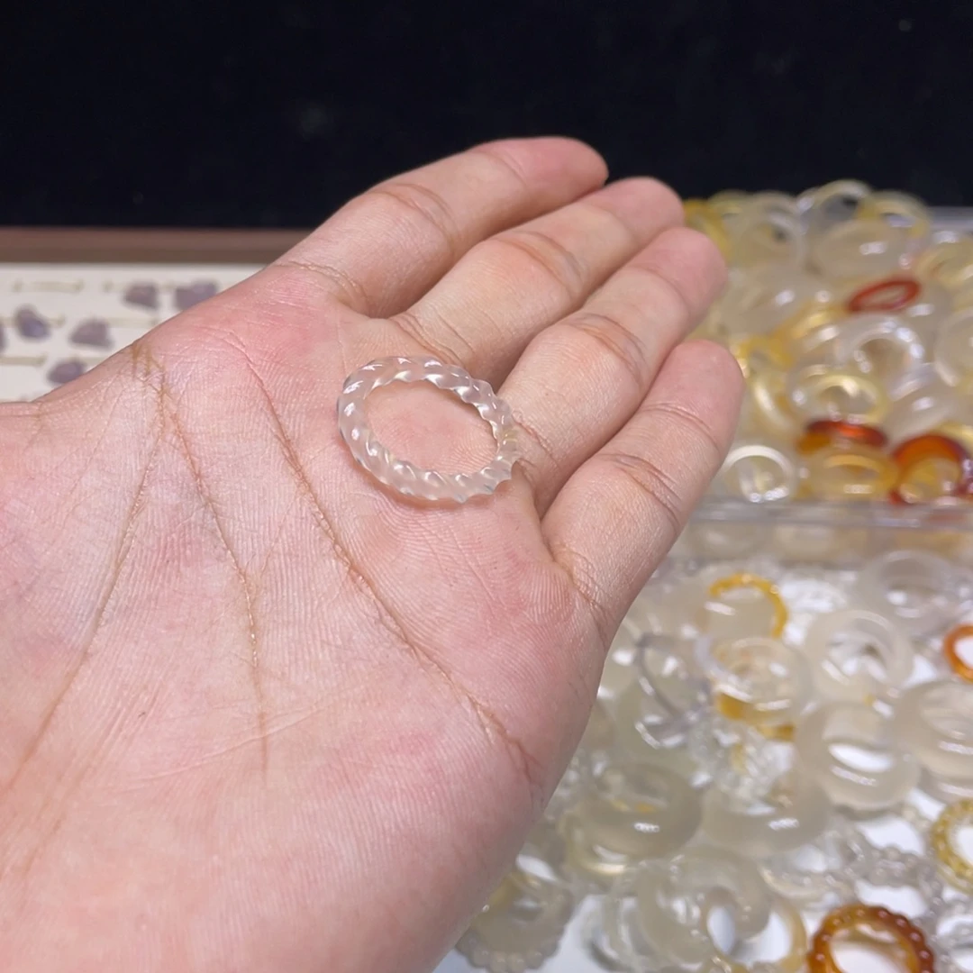 玛瑙/玉髓未镶嵌戒指207号港17